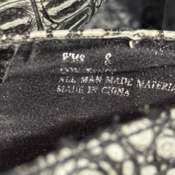 Chic ROCAWEAR Gray Croc-Embossed Heels – Women’s Size 8 – New w/ Partial Tags - Picture 10 of 11